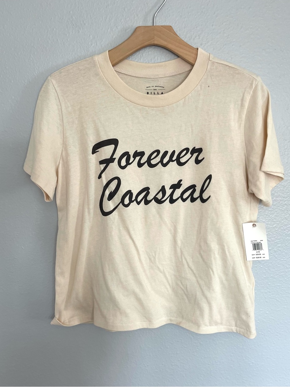 Billabong FOREVER COASTAL Cream T-shirt Casual top